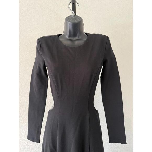 Nicholas Zaire Open Back Long Sleeve Jersey Maxi Dress w/ Slit - Sz 2 - Picture 4 of 15